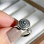 Traditional Prayer Lotus Anxiety Relief Ring Adjustable Fidget Rings For Women Carousel 5