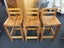 Set of 3 Solid Rimu Barstools Carousel 3