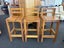 Set of 3 Solid Rimu Barstools Carousel 15