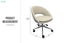 ALEXA Height Adjustable Office Chair(Beige) Carousel 2