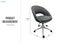 ALEXA Height Adjustable Office Chair(Grey) Carousel 2