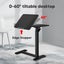 Side Table Laptop Computer Desk with Wheels And Cup Holder Carousel 10