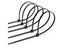 Nylon Cable Ties Self Locking 100/150/200mm Black Plastic Zip Wire Binding Wrap Carousel 5