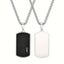 Men's Titanium Steel Dog Tag Chain with Iced Out Detailing Carousel 3