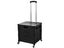 65L Foldable Utility Cart with Lid 360 Degree Wheel Portable Rolling Crate Black Carousel 2