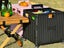 65L Foldable Utility Cart with Lid 360 Degree Wheel Portable Rolling Crate Black Carousel 5