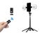 Phone Tripod Selfie Stick with Wireless Remote Control and Fill Light Black Carousel 1
