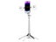 Phone Tripod Selfie Stick with Wireless Remote Control and Fill Light White Carousel 4