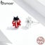 Sterling Silver 925 Jewelry Garden Elves Long Stud Earrings for Women Carousel 4