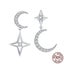 925 Sterling Silver Moon & Star Dangle Earrings for Women Carousel 1