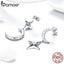 925 Sterling Silver Moon & Star Dangle Earrings for Women Carousel 4