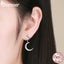 925 Sterling Silver Moon & Star Dangle Earrings for Women Carousel 5