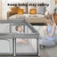 Bopeep Kids Playpen Pop-up Foldable Baby Safety Mesh Fence Toddler Play Center Carousel 4