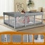 Bopeep Kids Playpen Pop-up Foldable Baby Safety Mesh Fence Toddler Play Center Carousel 9
