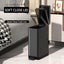 15L Slim Kitchen Trash Can Black Carousel 4