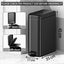 15L Slim Kitchen Trash Can Black Carousel 3