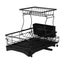 2 Tiers Expandable Dish Drying Rack Carousel 3