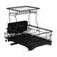 2 Tiers Expandable Dish Drying Rack Carousel 4