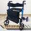 Foldable Rollator Walking Frame Mobility Walker Wheels Aid Elderly Disability Carousel 2