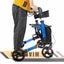 Foldable Rollator Walking Frame Mobility Walker Wheels Aid Elderly Disability Carousel 5