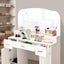 Dressing Table Vanity Mirror Dresser Makeup Desk With 3 Drawers Storage Bedroom Carousel 7