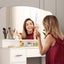 Dressing Table Vanity Mirror Dresser Makeup Desk With 3 Drawers Storage Bedroom Carousel 10