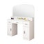 Dressing Table Vanity Mirror Dresser Makeup Desk With 3 Drawers Storage Bedroom Carousel 12