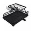 2-Tier Foldable Kitchen Organiser Dish Bowl Drying Rack Carousel 6