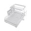 2 Tier Foldable Dish Drying Rack Kitchen Storage Carousel 4