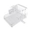 2 Tier Foldable Dish Drying Rack Kitchen Storage Carousel 5