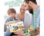 200 PCS Automatic Dominoes Train Set,Fun and Colorful Train with Lighting S Carousel 4