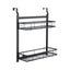 2 Tiers Kitchen Bathroom Over The Door Hanging Organizer Storage Rack Carousel 3