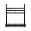 2 Tiers Kitchen Bathroom Over The Door Hanging Organizer Storage Rack Carousel 4