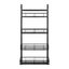 4 Tiers Kitchen Bathroom Over The Door Hanging Organizer Storage Rack Carousel 4