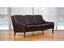 Danish Mid Century 3 Seater Leather Sofa 1970s Carousel 8