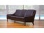 Danish Mid Century 3 Seater Leather Sofa 1970s Carousel 1