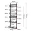 6 Tiers Kitchen Bathroom Over The Door Hanging Organizer Storage Rack Carousel 12