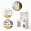 Dressing Table Vanity Mirror Dresser Makeup Desk With Drawers Storage 4 Shelves Carousel 7