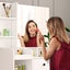 Dressing Table Vanity Mirror Dresser Makeup Desk With Drawers Storage 4 Shelves Carousel 10