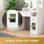 Dressing Table Vanity Mirror Dresser Makeup Desk With Drawers Storage 4 Shelves Carousel 11