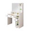 Dressing Table Vanity Mirror Dresser Makeup Desk With Drawers Storage 4 Shelves Carousel 13