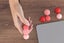 Balls Fidget Toy Silent Silicone Roller Item Desk Toy for Autism ADHD -Red Carousel 6
