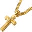 Men's 18k Gold-Filled Cross Chain with Iced Out Detailing - SALE! Carousel 3