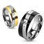 "You Are Always In My Heart" Diagonal Engraved Two Toned Ring Stainless Steel Carousel 1