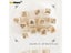 12pc/Box Mini Wooden Rubber Stamps South Korea DIY Seal Matchbox Girl Flower Carousel 2