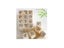 12pc/Box Mini Wooden Rubber Stamps South Korea DIY Seal Matchbox Girl Flower Carousel 1