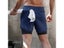 Double Deck Men's Running Shorts For Gym Fitness Training Quick Dry Outdoor Carousel 8