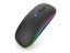 Tablet Phone Computer Bluetooth 2.4G USB Wireless Mouse Charging Luminous Carousel 7