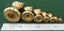 NICE Solid BRASS Vintage Scales Kitchen Scale WEIGHTS SET One Lb - very small! Carousel 6