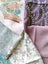 Kimono Fabric scraps Lot of 5 ( aprox W15cm x L 30cm ) , 16-30-5az63 Carousel 8